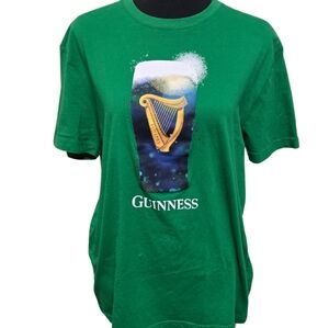 Guinness Men's Green T-shirt Size Large